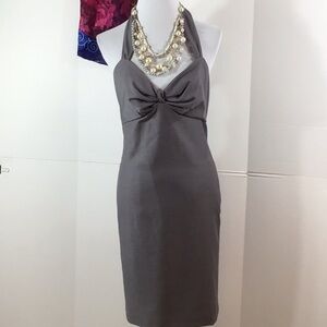 Rene Ruiz gray halter sundress